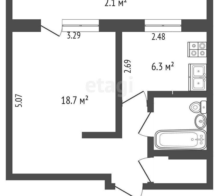 квартира г Набережные Челны р-н Автозаводский б-р им Галиаскара Камала 22 фото 29