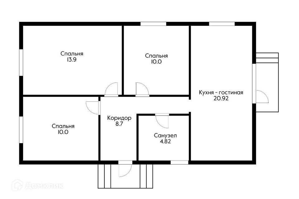 дом р-н Динской п Южный пр-кт Олимпийский 215 Южно-Кубанское сельское поселение фото 7