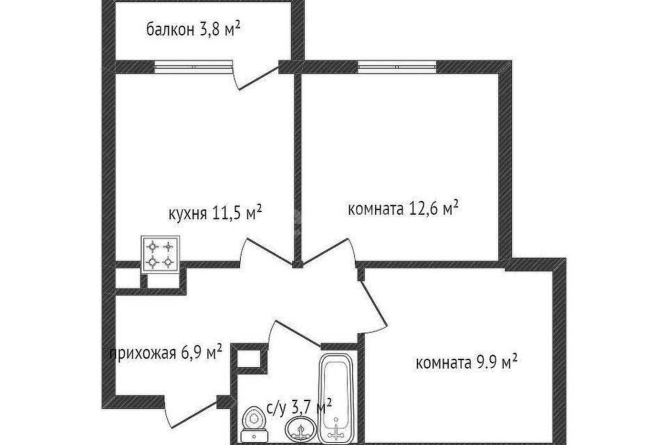 квартира г Краснодар р-н Прикубанский ул им. Даниила Смоляна 71/3 Краснодар городской округ фото 1