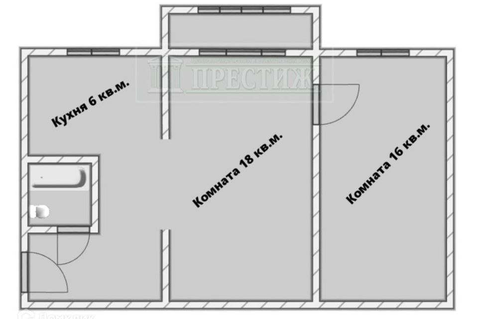 квартира р-н Ивановский г Кохма пер Ивановский 1/3 фото 3