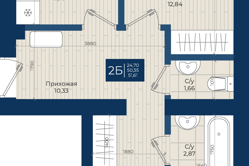 квартира р-н Зеленодольский с Осиново ул Дорожная 35 фото 1