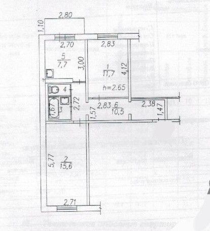 квартира г Новокузнецк р-н Новоильинский ул Рокоссовского 29г Кемеровская область — Кузбасс, Новокузнецкий городской округ фото 6