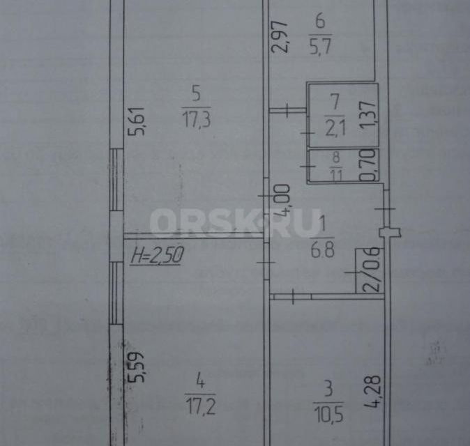 квартира г Орск р-н Ленинский Орск городской округ, улица Юлиуса Фучика, 11 фото 1