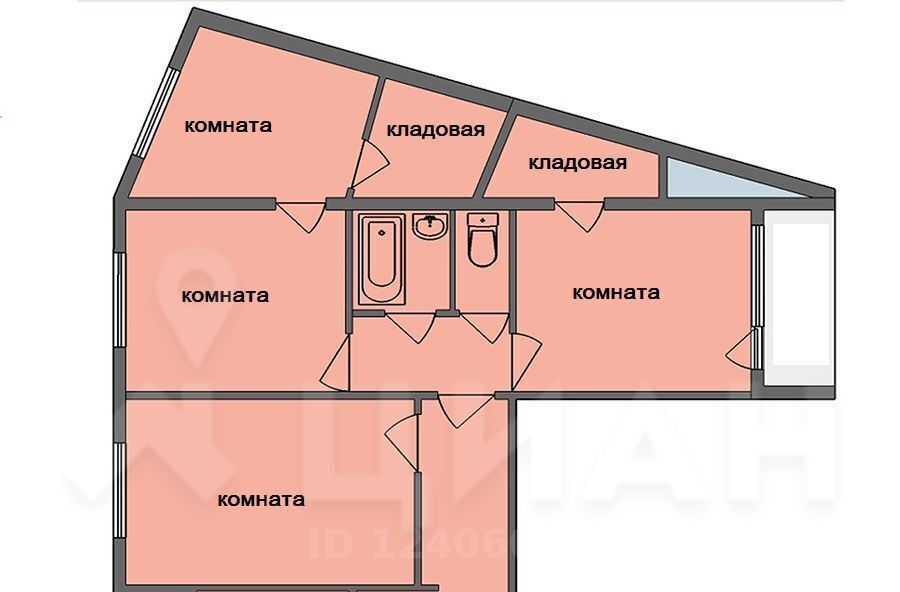 квартира г Челябинск р-н Калининский ул 250-летия Челябинска 9 фото 2