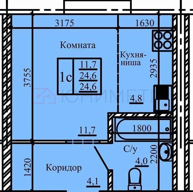 квартира г Сыктывкар ул Петрозаводская 47 Сыктывкар городской округ фото 10