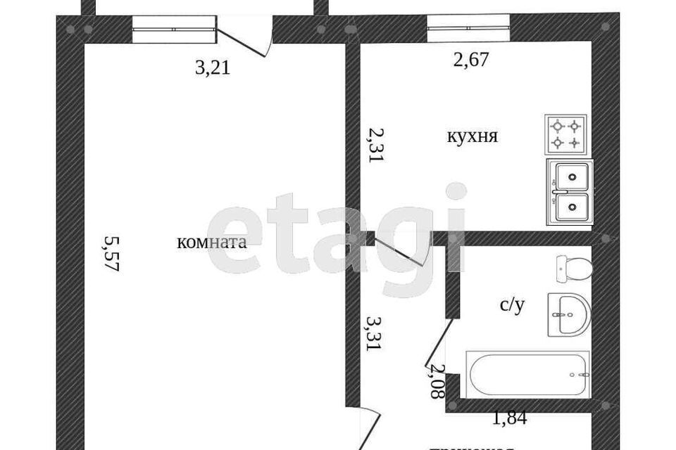 квартира г Ишим ул Свердлова 43а Ишимский район фото 7