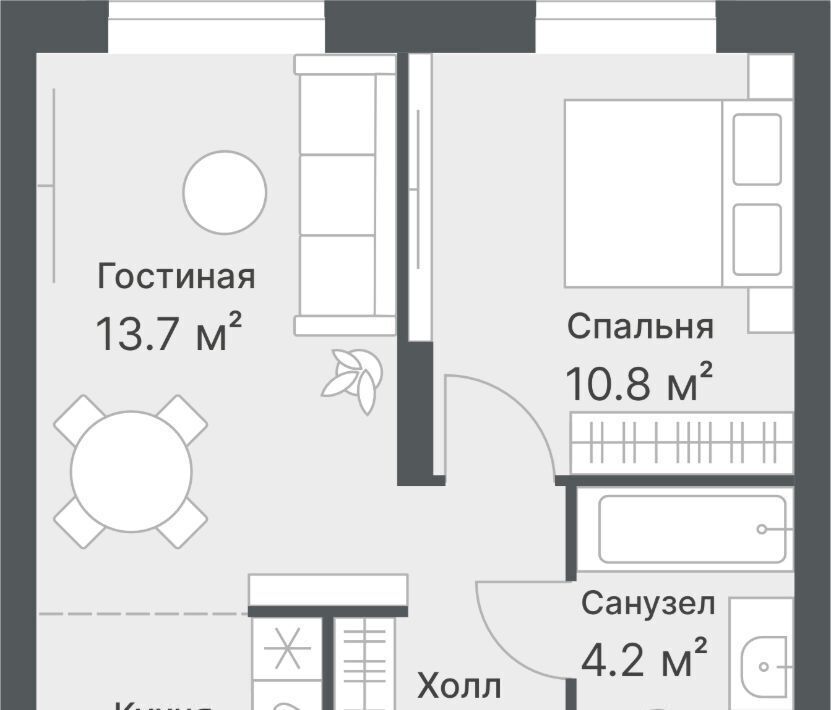 квартира г Тюмень р-н Калининский ул Кремлевская 95 Калининский административный округ фото 1