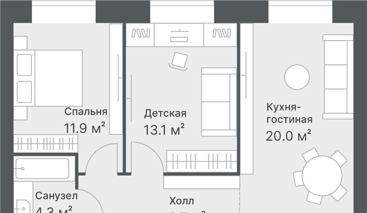 квартира г Тюмень р-н Калининский ул Кремлевская 95 Калининский административный округ фото 1