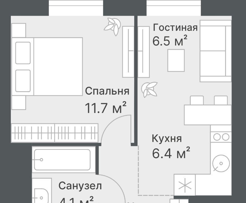 квартира г Тюмень р-н Калининский ул Кремлевская 95 фото 1