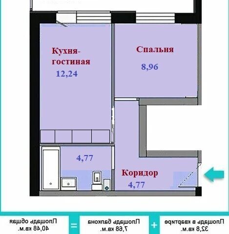 квартира р-н Иркутский рп Маркова мкр Березовый микрорайон «Березовый» 204 фото 12