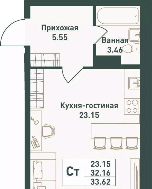 квартира р-н Всеволожский п им Свердлова мкр 1-й Рыбацкое, Тандем жилой комплекс фото 1