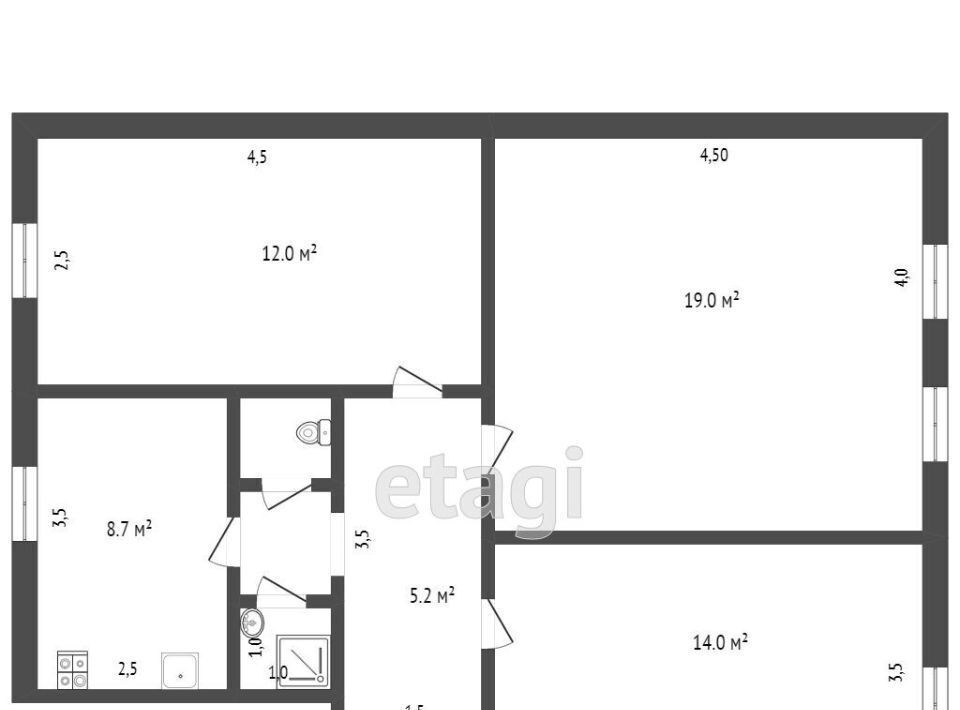 квартира г Таганрог ул Большая Бульварная 10/2 фото 2