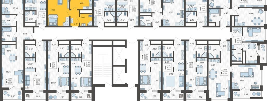 квартира г Сочи р-н Хостинский ЖК «Кислород» 12 Хостинский район фото 2