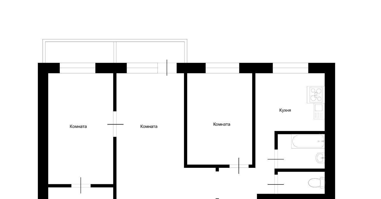 квартира г Омск р-н Ленинский ул Батумская 1/1 Московка фото 2