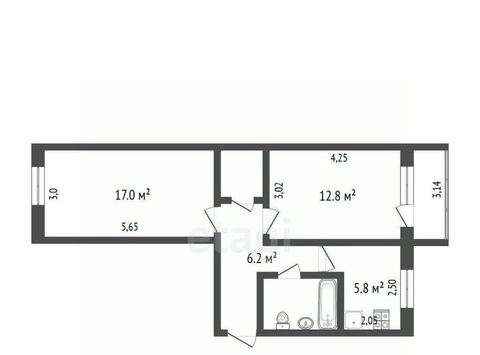 квартира г Омск р-н Советский Заозёрный ул Бархатовой 1 фото 2