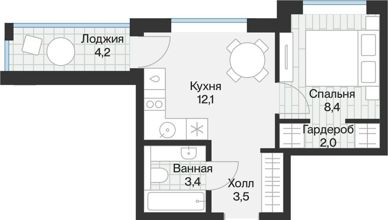 квартира г Тюмень р-н Калининский ул Ямская 1/26 159с фото 2