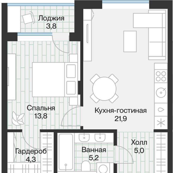 квартира г Тюмень р-н Калининский ул Ямская 1/21 159с фото 2