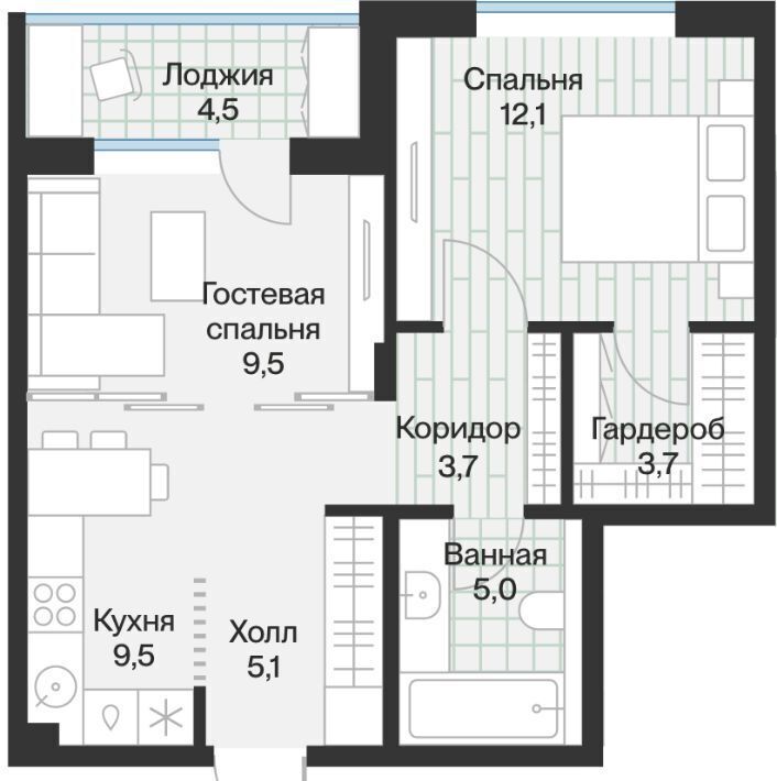 квартира г Тюмень р-н Калининский ул Ямская 1/25 159с фото 1