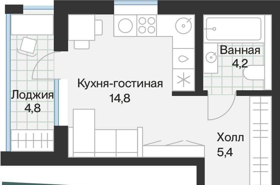 квартира г Тюмень р-н Калининский ул Ямская 1/13 ЖК «Эклипт» 159с фото 1