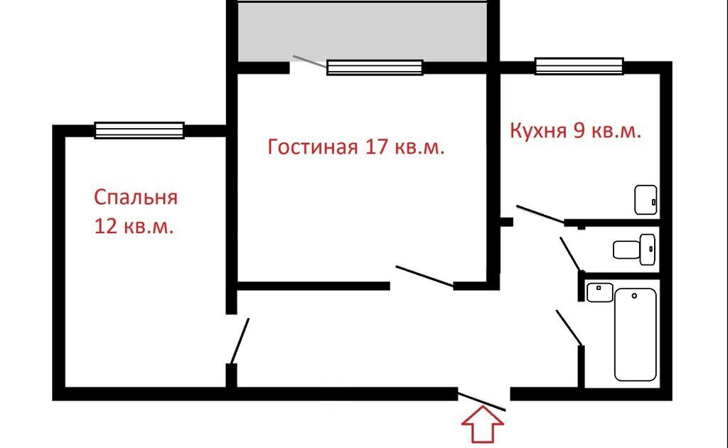 квартира г Красноярск р-н Советский Северный ул Урванцева 15 фото 19