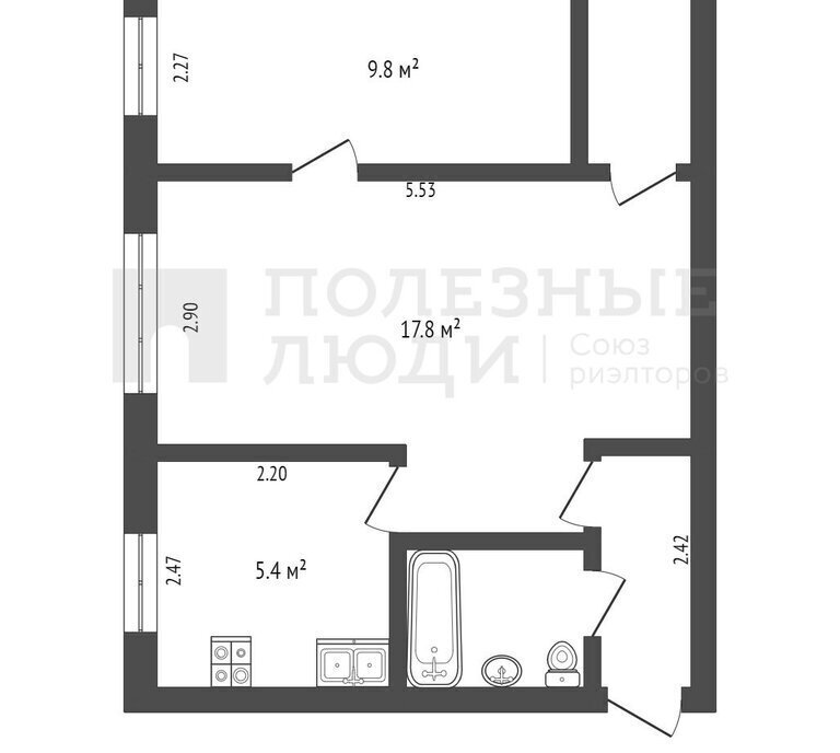 квартира г Великий Новгород ул Новгородская 9 мкр Волховский фото 17