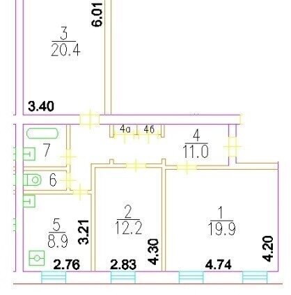 квартира г Москва метро Академическая ул Ивана Бабушкина 2к/1 фото 10