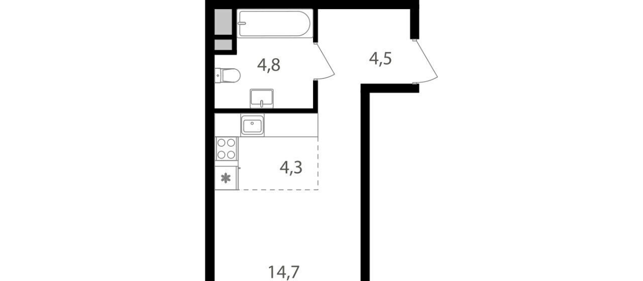 квартира г Москва метро Водный стадион ул Михалковская 48 фото 2