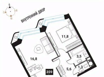 квартира г Москва метро Сокольники Бауманка проезд Проектируемый 727-й фото 1