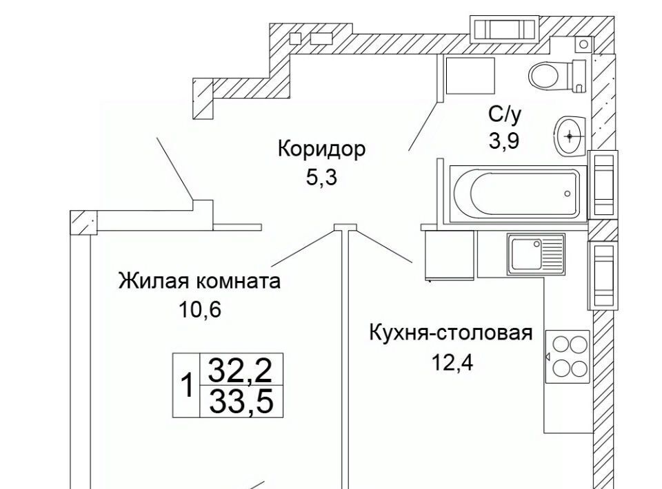 квартира г Волгоград р-н Кировский ЖК «Колизей» фото 1