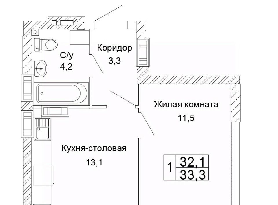 квартира г Волгоград р-н Кировский ЖК «Колизей» фото 1