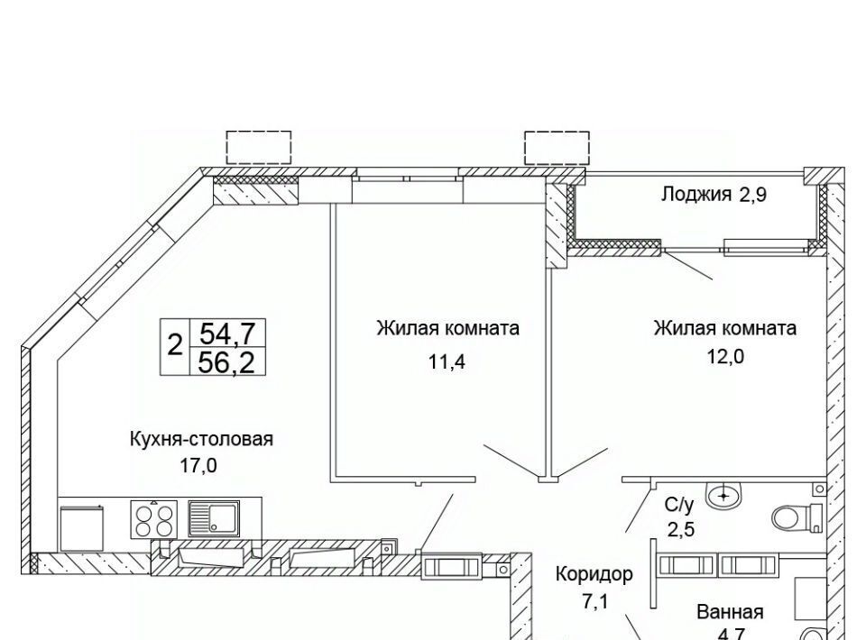 квартира г Волгоград р-н Кировский ЖК «Колизей» фото 1