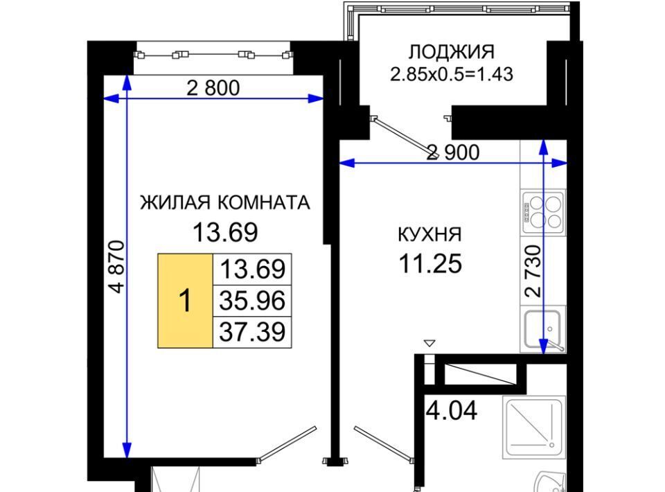 квартира г Ростов-на-Дону р-н Октябрьский пер Элеваторный 6/3 фото 1