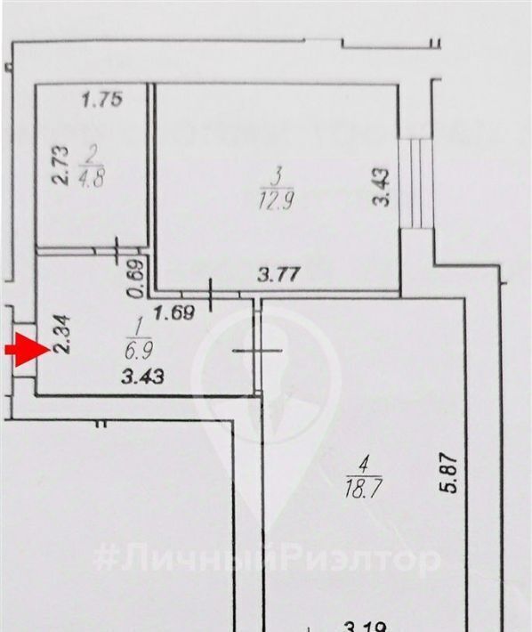 квартира г Рязань р-н Советский ул Фирсова 14к/1 фото 12