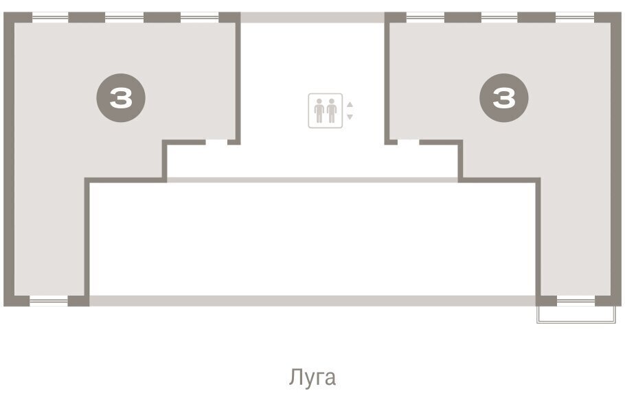 квартира г Тюмень ЖК «Октябрьский на Туре» фото 3