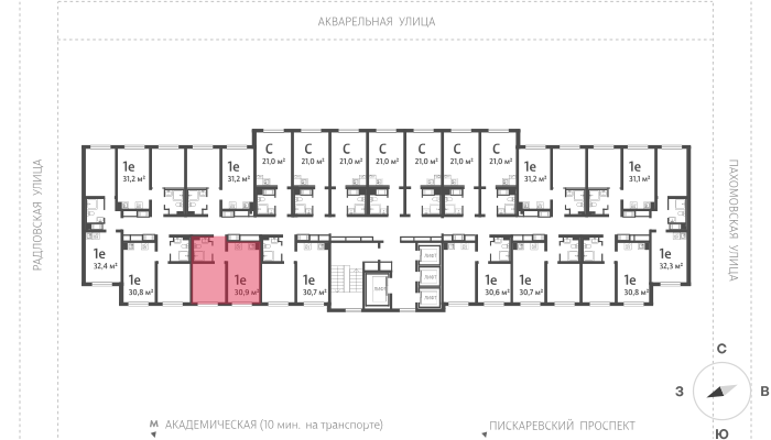 квартира г Санкт-Петербург пр-кт Северный 3/1 д. 123к фото 2