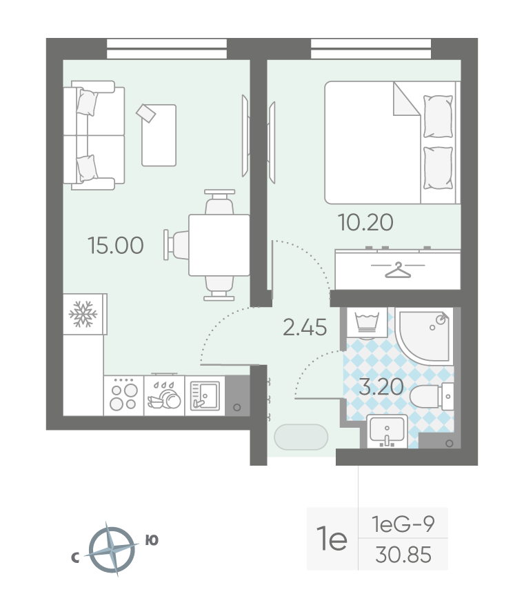 квартира г Санкт-Петербург пр-кт Северный 4/1 д. 123к фото 1