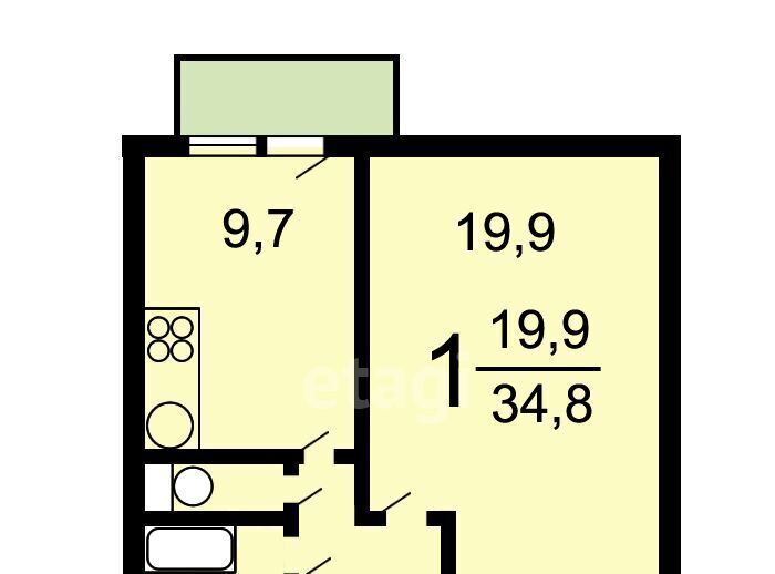 квартира г Москва метро Перово ул Кусковская 31к/2 фото 2