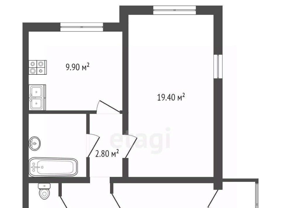 квартира г Санкт-Петербург метро Девяткино дор Муринская 16к/2 фото 1