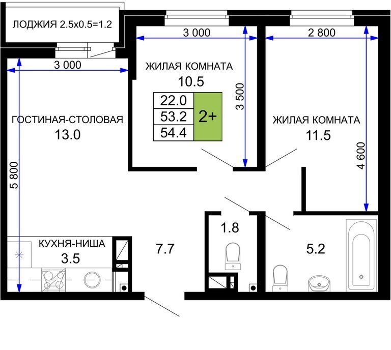 квартира г Краснодар р-н Прикубанский ЖК «Дыхание» фото 1