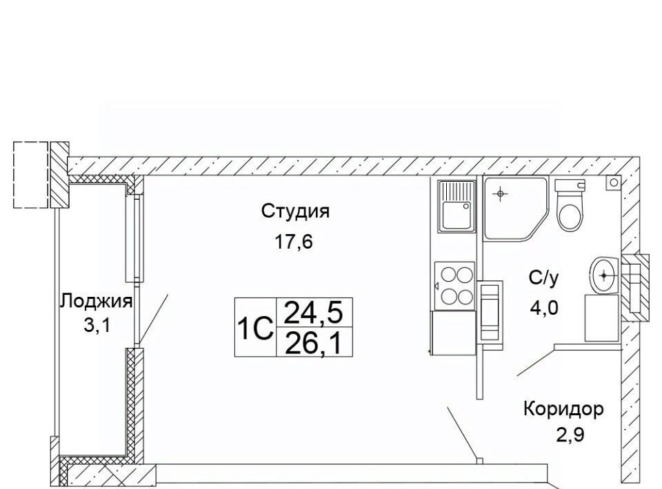 квартира г Волгоград р-н Кировский ЖК «Колизей» фото 1