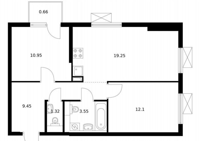 квартира д Новое Девяткино Девяткино, мкр. 1, кв-л 1. 3, стр. 7. 2 фото