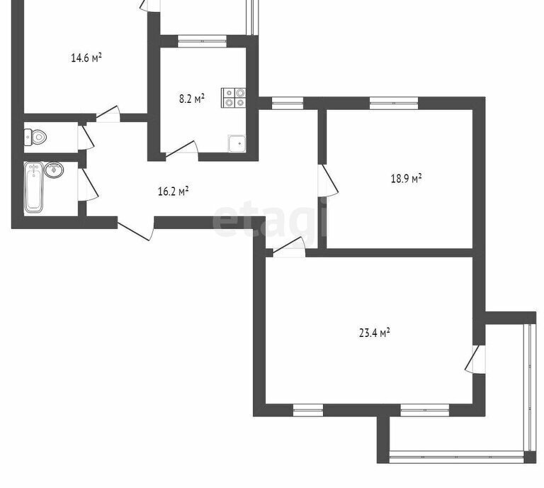 квартира г Благовещенск ул Калинина 150 фото 10