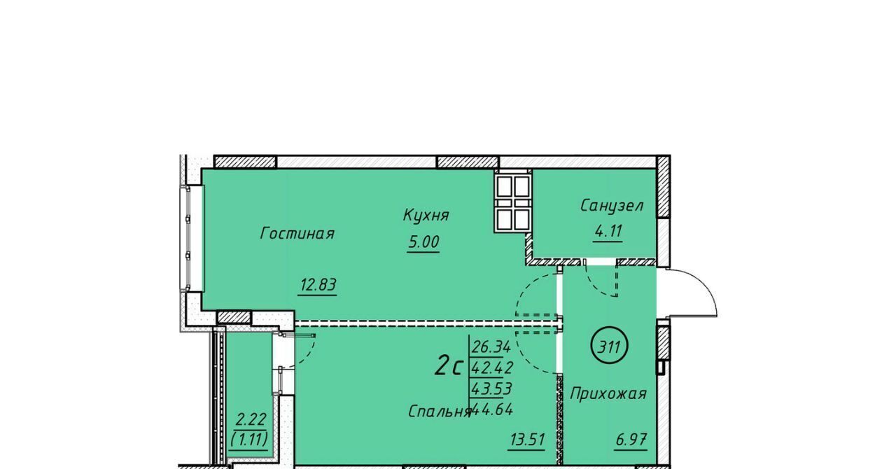 квартира г Энгельс р-н мкр Энгельс-9 3 фото 1