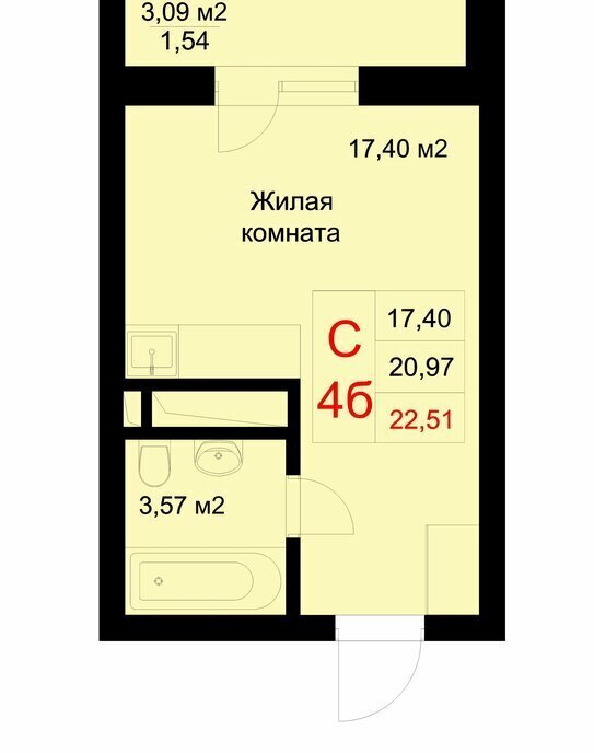 квартира г Казань ул Рауиса Гареева 78б Проспект Победы фото 1