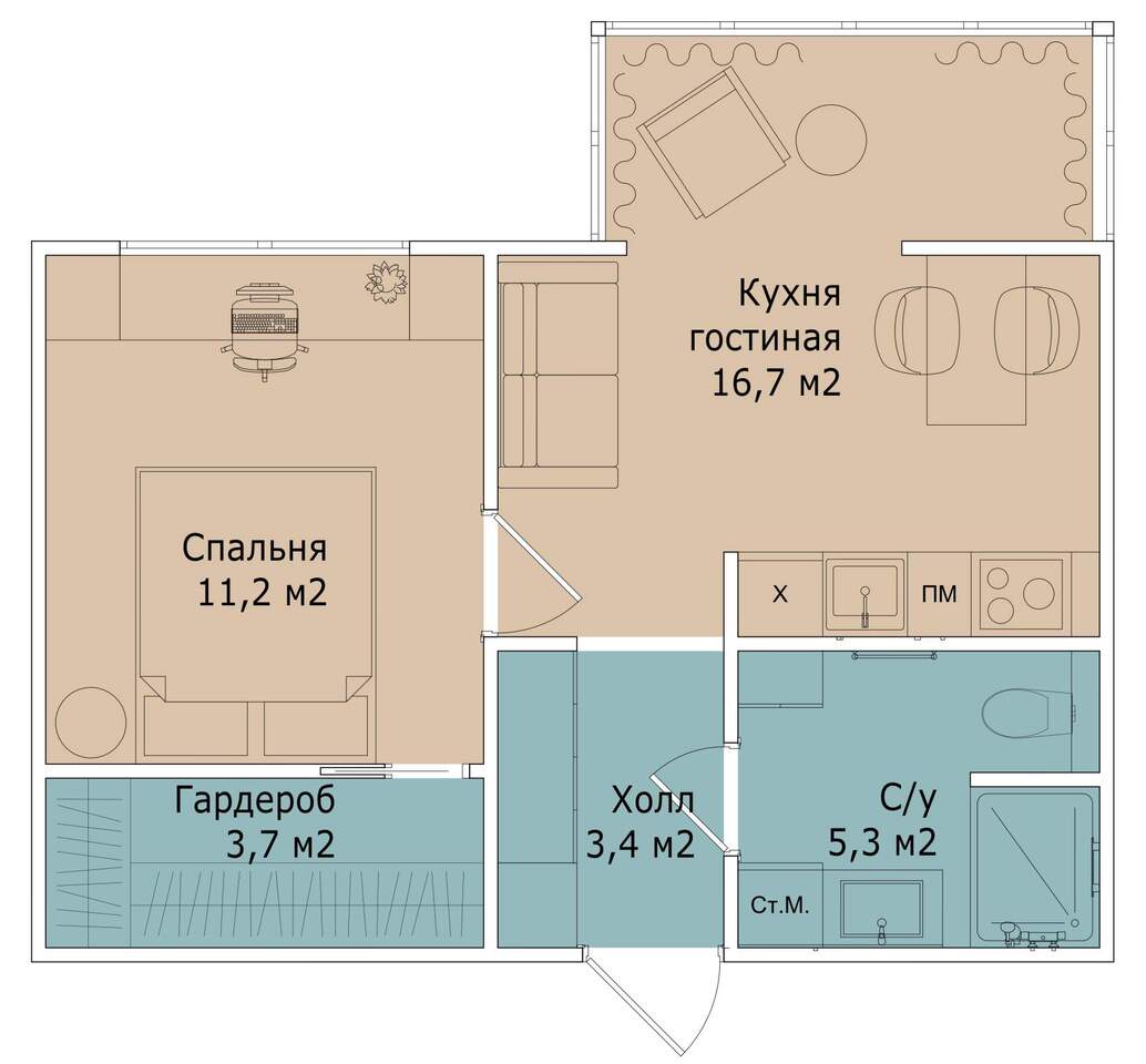 квартира г Санкт-Петербург метро Лесная р-н Приморский Выборгская сторона ул Белоостровская 1/1 д. 10к фото 2