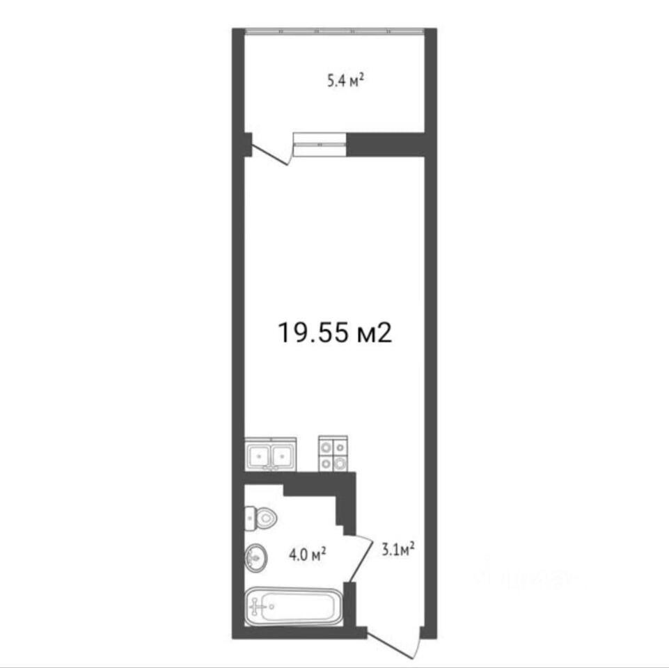 квартира г Краснодар р-н Прикубанский мкр Любимово 18/1 фото 22