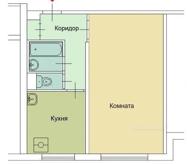 квартира г Москва метро Красногвардейская б-р Ореховый 39к/1 фото 14