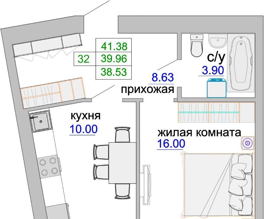 квартира р-н Зеленоградский г Зеленоградск ул Тургенева 16а фото 1