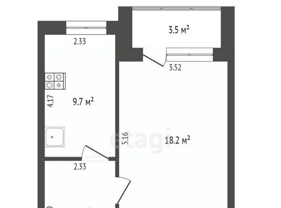 квартира г Тюмень р-н Центральный ул Газовиков 53к/1 фото 3