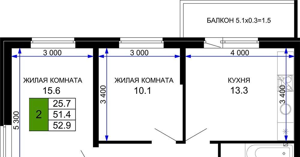 квартира г Краснодар р-н Прикубанский ул им. лётчика Позднякова 2к/15 фото 1